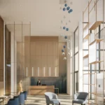Avia Condos Parkside village lobby
