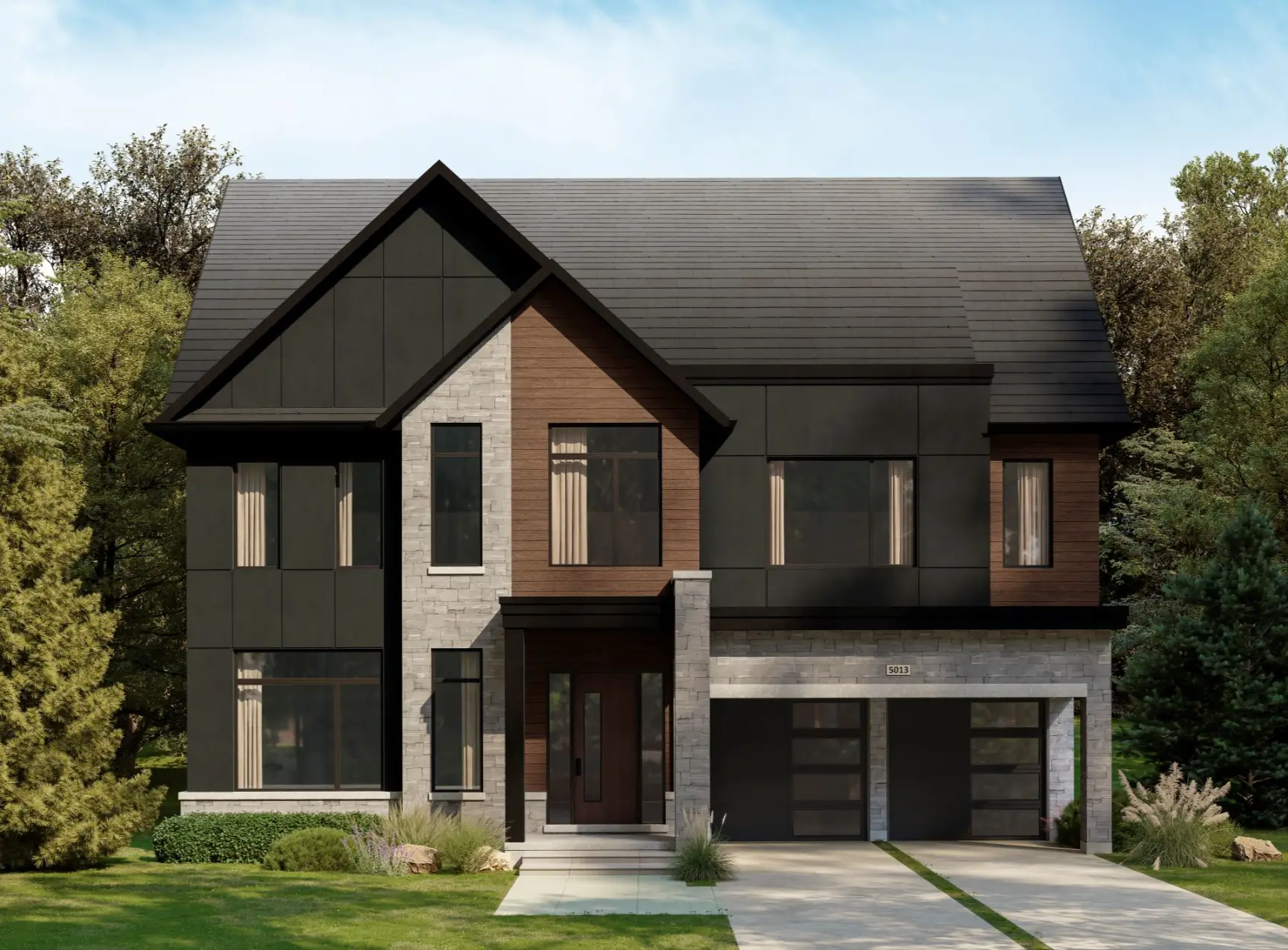 Caivan Oakville creekside communities detached front render