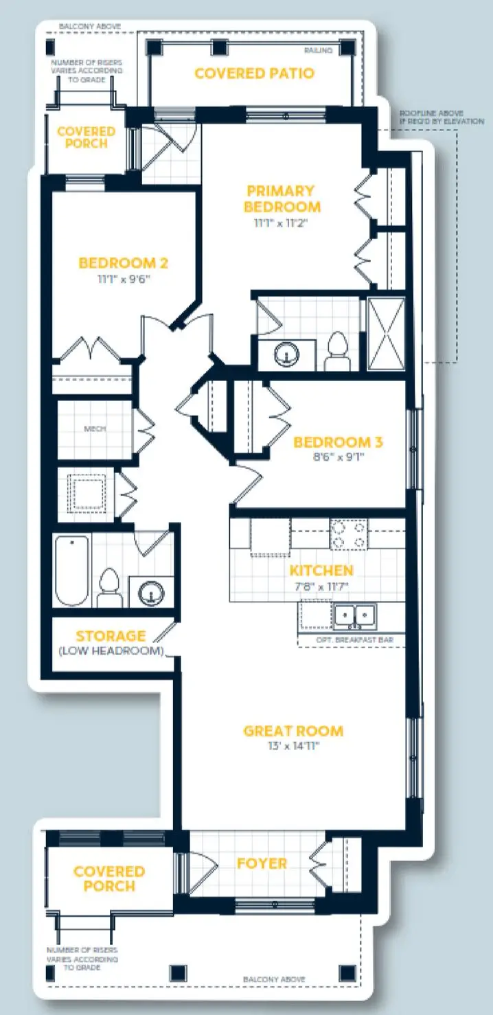 Floor Plan Wallaceton Kitchener Townhouse Townhome