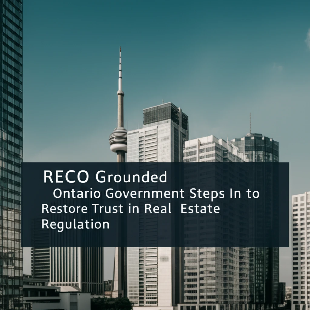 Ontario Government Takes Control of RECO: A New Era for Real Estate Regulation