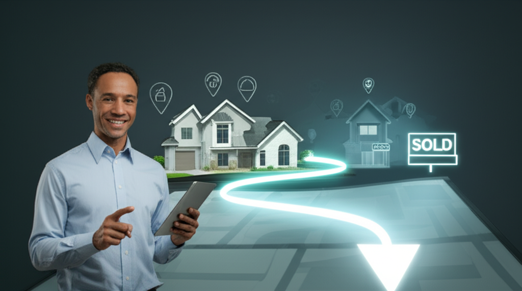 A path leading to a home, symbolizing a strategic path to real estate success